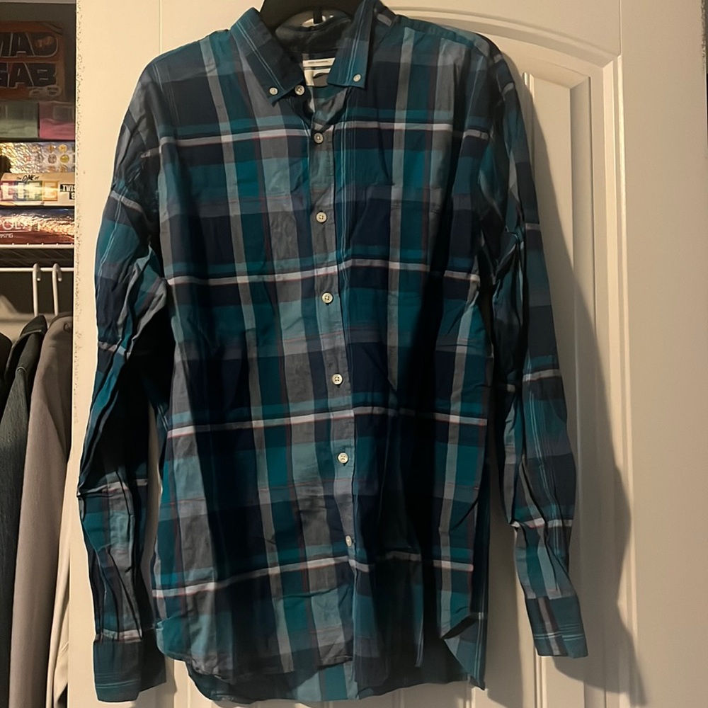 Old Navy Blue Men’s Slim Fit Flannel